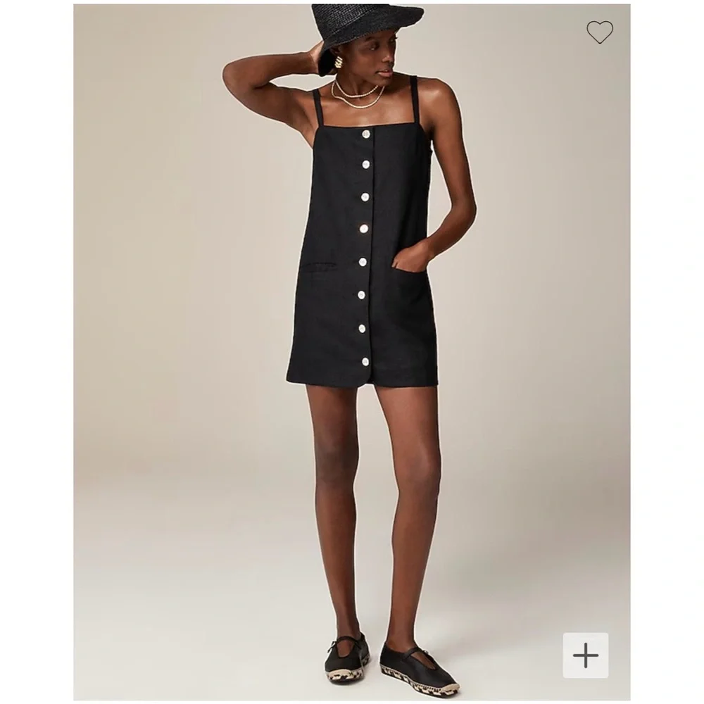 NWT ‘J.Crew Claudia Dress in Linen’ sz Medium - Picture 3 of 8